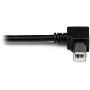 Produktbild für USB-Kabel StarTech USBAB1ML USB 2.0 90°, 1 m, schwarz