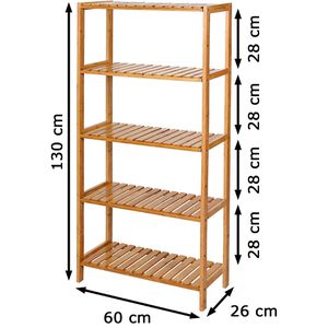 Produktbild für Badregal Songmics BCB35Y, aus Bambus, braun