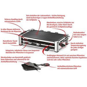 Produktbild für Raclette-Grill Rommelsbacher Fashion RCC 1500, für 8 Personen