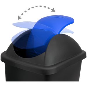 Produktbild für Mülleimer Böttcher-AG schwarz/blau