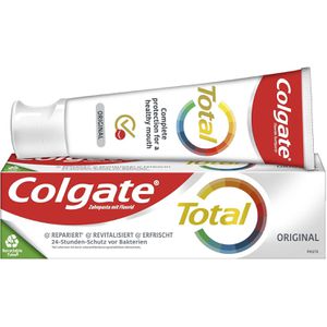 Colgate Zahnpasta Total Original, antibakteriell, Zahnfleischschutz, 75ml