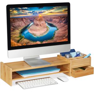 Produktbild für Monitorständer Relaxdays 10037883, Bambus