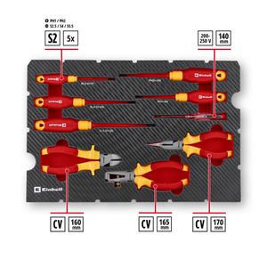Produktbild für Werkzeugkoffer Einhell E-Case Elektrik, 370516