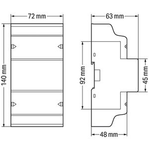 Produktbild für Stromzähler Wago 879-3000, digital, Bluetooth, MID