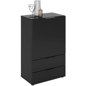 Kommode FMD-Möbel Dark 5, schwarz