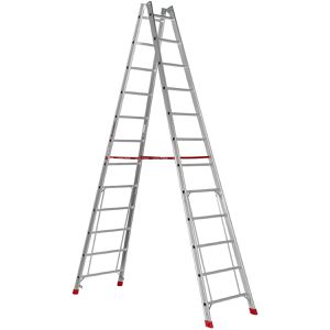 Produktbild für Stehleiter Euroline Nr. 305, 3051112, beidseitig begehbar