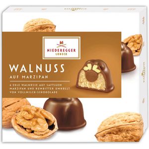 Marzipan Niederegger Walnuss auf Marzipan, Pralines, 6 Stück