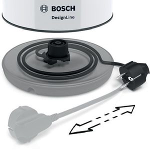 Produktbild für Wasserkocher Bosch DesignLine TWK3P421, weiß