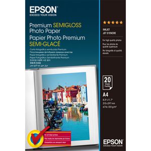 Fotopapier Epson S041332 Premium Semigloss, für Inkjet, A4