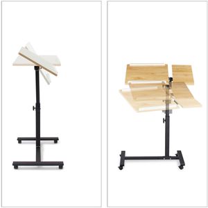 Produktbild für Stehpult Relaxdays Laptoptisch, aus Holz / Metall