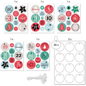 Produktbild für Sticker Zweckform 51055 Z-Design Adventskalender