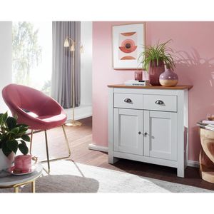 Produktbild für Kommode Wohnling WL6.387, eiche / weiß