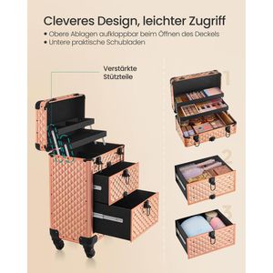 Produktbild für Kosmetikkoffer Songmics JHZ008A01, Trolley, groß