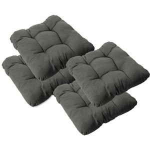 Stuhlkissen Zollner MADEIRA, graphit, für Außen