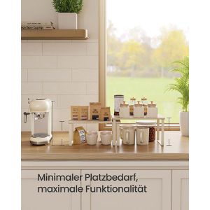 Produktbild für Küchenregal Songmics KCS002W02, cremeweiß, 2er Set