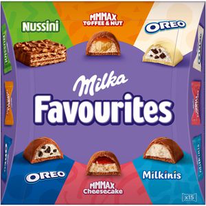 Produktbild für Pralinen Milka Favourites, 15 Stück