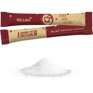 Produktbild für Zuckersticks Hellma nachhaltig, weißer Zucker