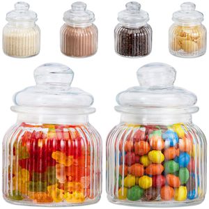 Produktbild für Vorratsglas Relaxdays 10027717, mit Glasdeckel