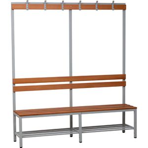 Umkleidebank G-Office SBU/BG, Sitzfläche Holz, 200 cm