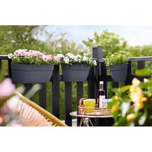 Produktbild für Blumenkasten elho Vibia Campana Easy Hanger Medium, anthrazit
