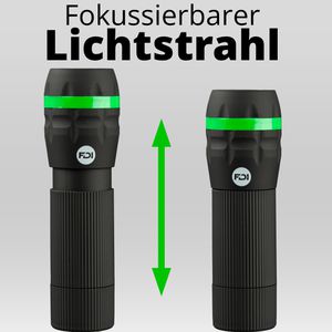 Produktbild für Taschenlampe Böttcher-AG Zoom 1W LED, Premium, mit Batterie
