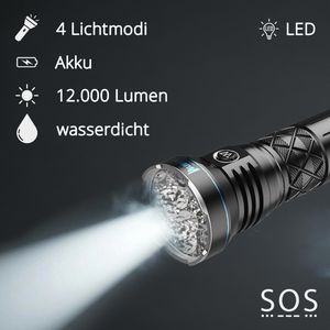 Produktbild für Taschenlampe Wuben A9, LED, aufladbar
