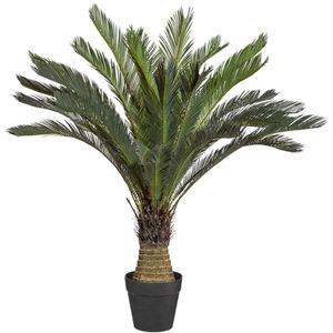 Creativ-green Kunstpflanze Cycas, Kunstpalme im Topf mit 32 Palmenwedeln, Höhe 130cm
