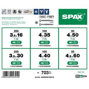 Produktbild für Schraubenset Spax L-BOXX Mini T-star 5000009162019