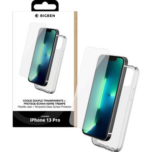 Bigben Handyhülle Clear Case, iPhone 13 Pro, mit Displayglas, transparent