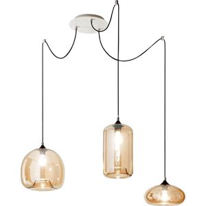 Pendelleuchte Fabas-Luce Fiona, 3-flammig, mit E27-Fassung