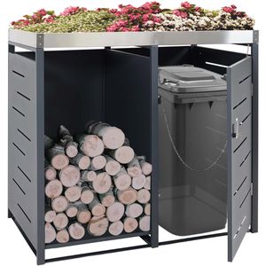 Produktbild für Mülltonnenbox Mendler HWC-H40, Metall