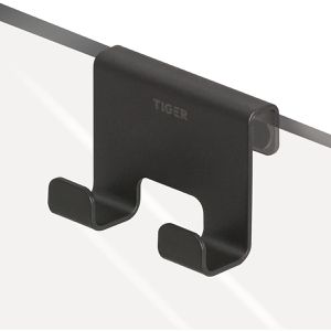 Produktbild für Duschhaken Tiger Caddy Doppelhaken, schwarz