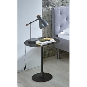 Produktbild für Beistelltisch Haku-Möbel 21545, Anderlecht schwarz, aus Metall