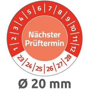 Prüfplaketten Zweckform 6989, nächster Prüftermin