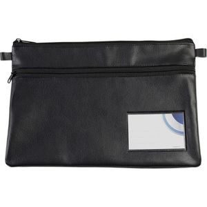 Produktbild für Banktasche effektivo 11098, schwarz, Kunstleder