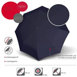 Produktbild für Regenschirm Knirps A.200 M Duomatic, navy, sturmfest
