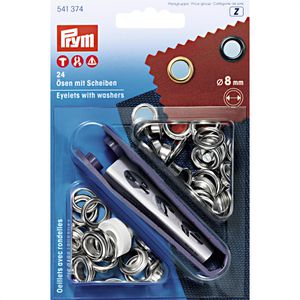 Ösen Prym 541374 mit Scheiben und Werkzeug