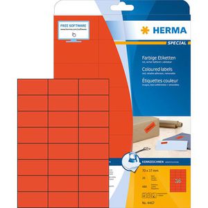 Universaletiketten Herma 4467 Special, rot