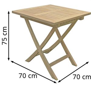 Produktbild für Gartentisch Garden-Pleasure SOLO, Teakholz