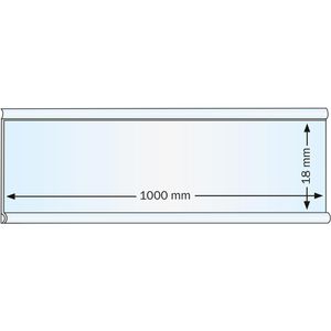 Produktbild für Scannerschiene Böttcher-AG DBR 18, 1000 x 18 mm