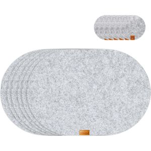 Platzset Miqio waschbar, aus Filz