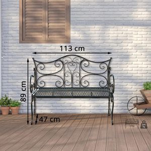 Produktbild für Gartenbank CLP Tara, 11177035, 2-Sitzer