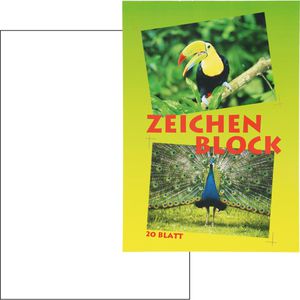 Zeichenblock Böttcher-AG Vogel Pfau A4