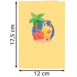 Produktbild für Grußkarten papercrush 3D Gute Reise