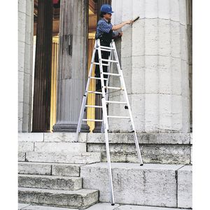 Produktbild für Stehleiter Zarges Varioflex B, 41938, beidseitig begehbar