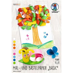 Produktbild für Buntpapier Ursus 176-46-99 Basic, matt, A4