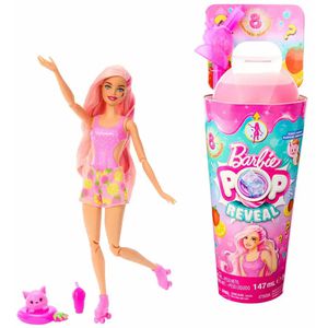 Barbie Puppe Pop! Reveal Juicy Fruits, ab 3 Jahre, Erdbeerlimonade, 30 cm