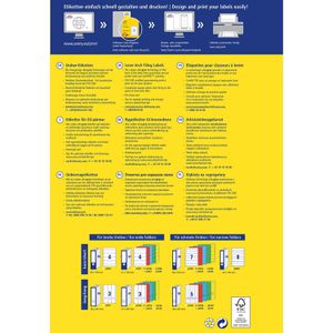 Produktbild für Rückenschilder Zweckform L6061-10, weiß