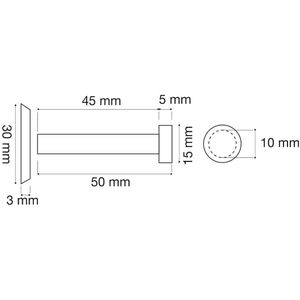 Produktbild für Kleiderhaken SO-TECH Talea, 126589, aus Edelstahl