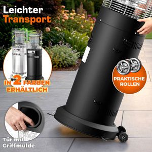 Produktbild für Heizstrahler Tresko TKTHF-001, schwarz, outdoor